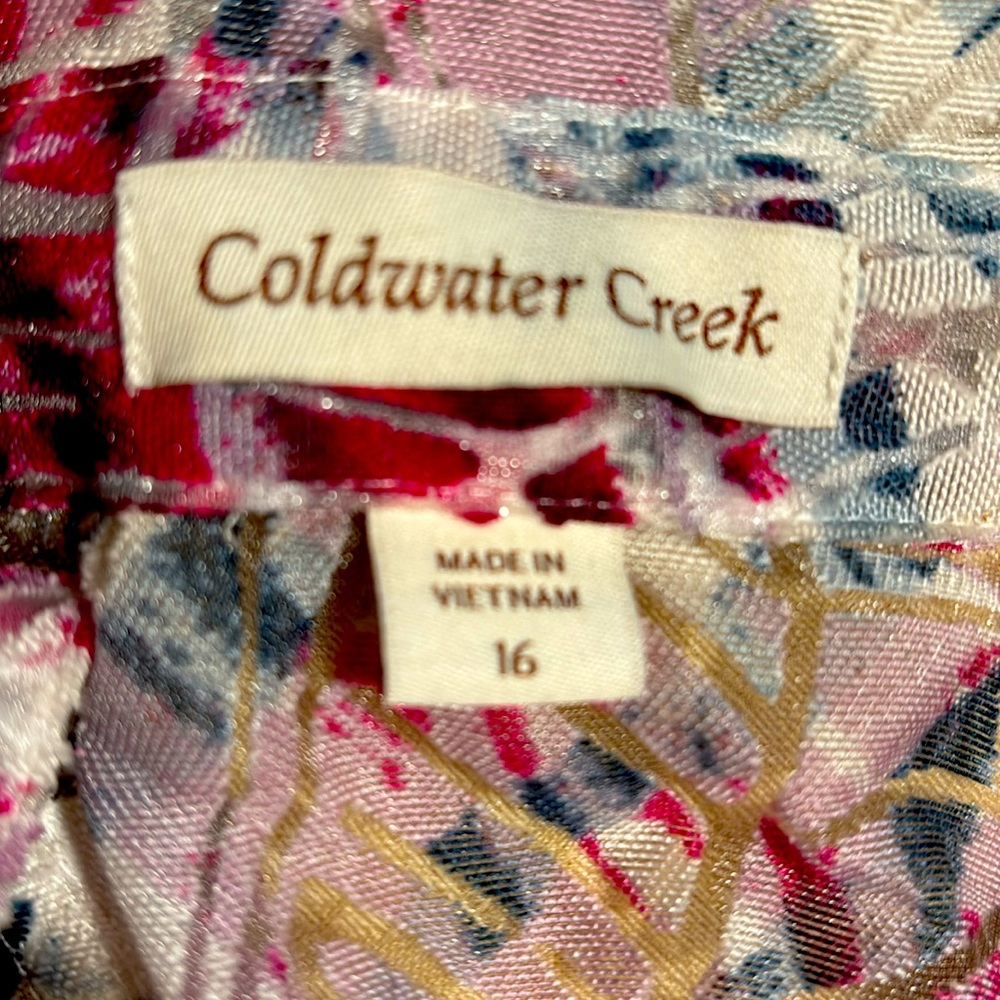 Coldwater Creek Women sheer multi-color sheer Jackets - Picture 7 of 7